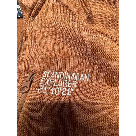 Scandinavian Explorer Womens Burnt Orange Embroidered‎ Jacket Size S - Picture 2 of 8